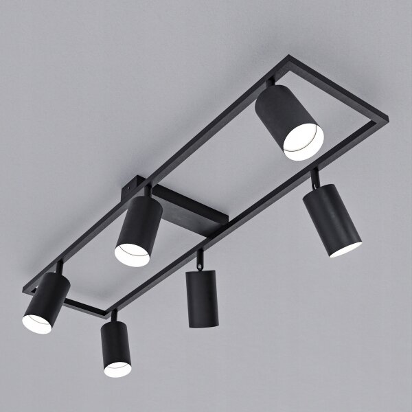 Lampă spot 6xGU10/30W/230V, neagră