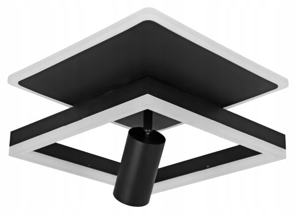 Plafonieră LED/38W/230V + 1xGU10/30W neagră
