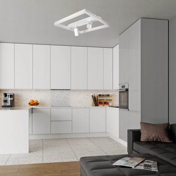 Plafonieră LED/38W/230V + 2xGU10/30W alb