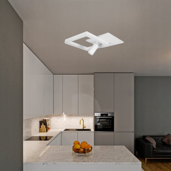 Plafonieră LED/38W/230V + 1xGU10/30W albă