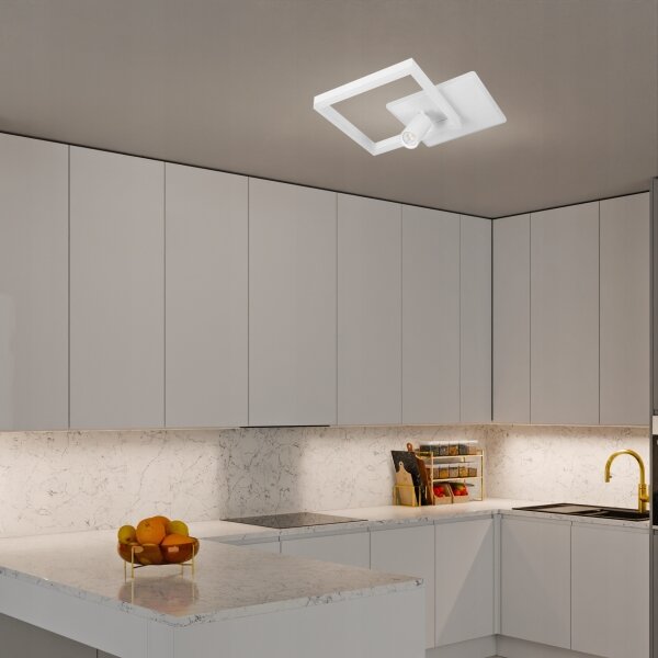 Plafonieră LED/38W/230V + 1xGU10/30W albă