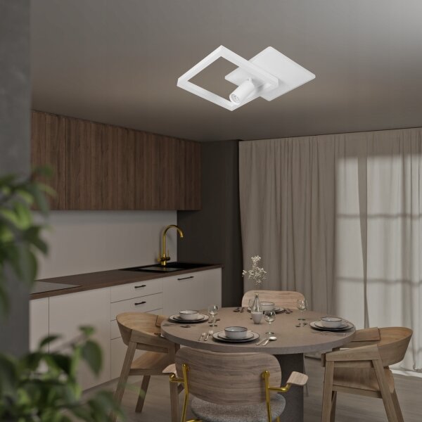 Plafonieră LED/38W/230V + 1xGU10/30W albă