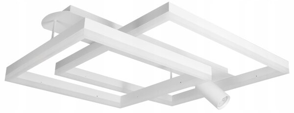Plafonieră LED 38W/230V + 1x GU10/30W, alb