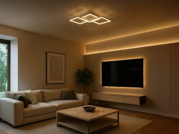 Plafonieră LED dimabilă 85W, 230V, 3000-6500K, cu telecomandă