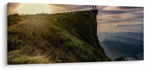 Tablou - Femei la stânci (120x50 cm)