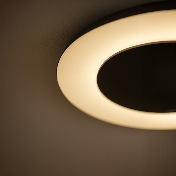 Plafonieră LED PIATTINO, 30W, 230V, 3000/4000/6000K, diam. 40 cm, negru