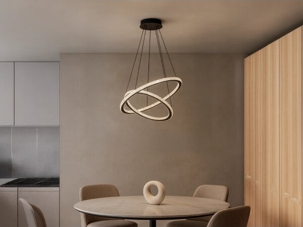Candelabru LED dimmabil suspendat pe cablu LED/150W/230V 3000-6500K + telecomandă