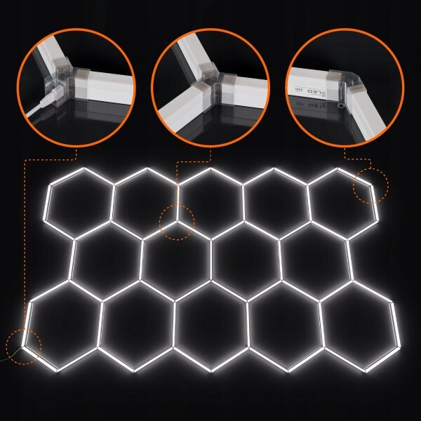 Plafonieră LED LED/570W/85-265V 4000K 522x298 cm CRI 90 IP44 albă