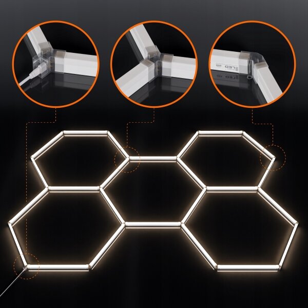 Plafonieră LED/240W/85-265V 4000K 298x209 cm CRI 90 IP44 alb
