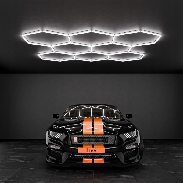 Plafonieră LED 350W/85-265V 6500K 313x298 cm CRI 90 IP44 albă
