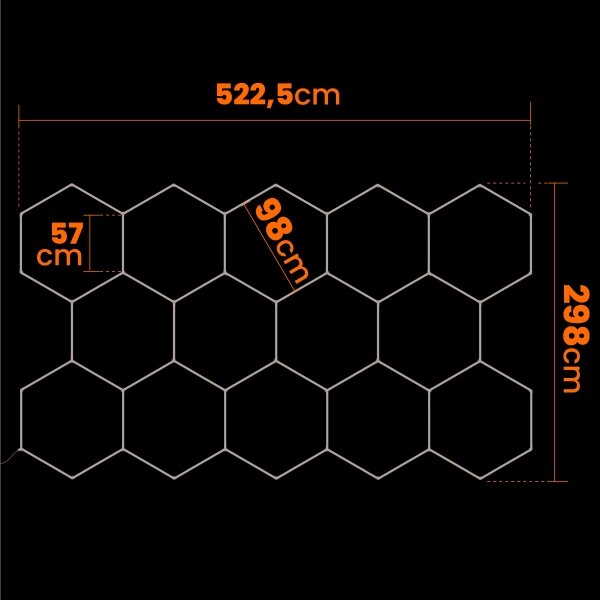 Plafonieră LED LED/570W/85-265V 4000K 522x298 cm CRI 90 IP44 albă