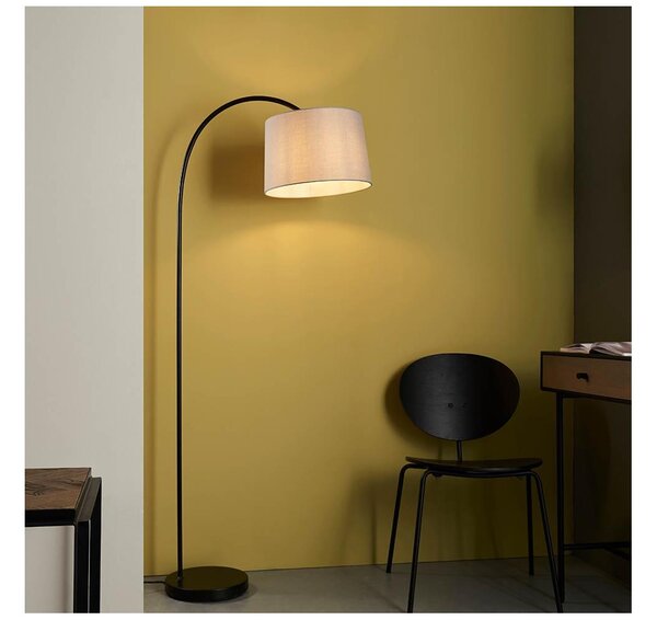 Lampă de podea CARLSON 1xE27/60W/230V, gri/negru - Endon 78163