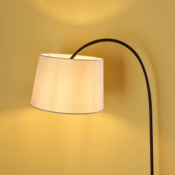 Lampă de podea CARLSON 1xE27/60W/230V, gri/negru - Endon 78163