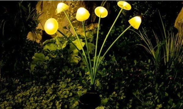 Lampă solară decorativă LED cu senzor 6xLED/1,2V 3000K 72 cm 600 mAh IP44