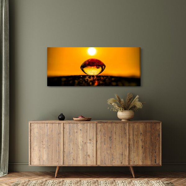 Tablou - Picături din sticlă (120x50 cm)