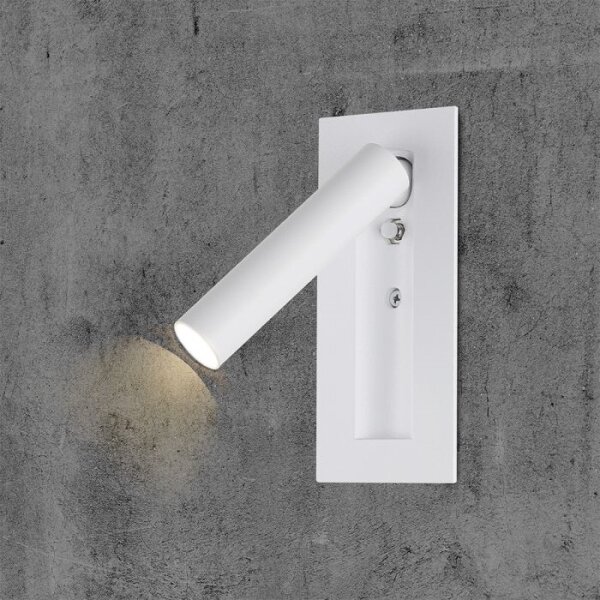 Aplica de perete tip spot LED, 2W, 230V, 3000K, alb