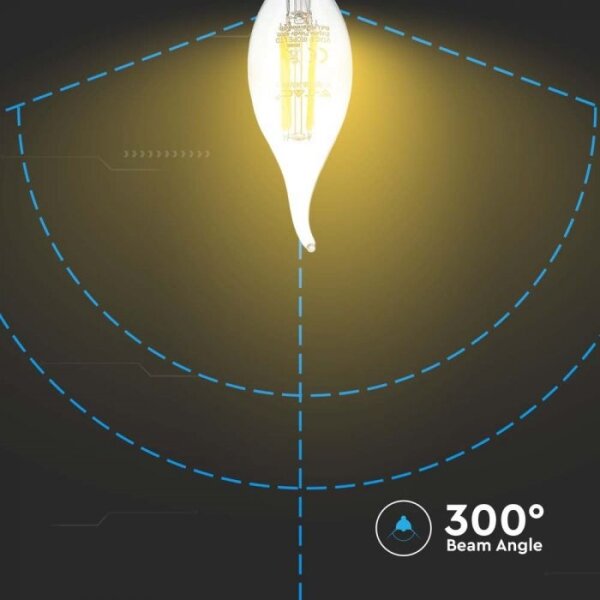 Bec LED Filament E14/4W/230V 3000K