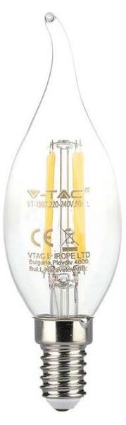 Bec LED Filament E14/4W/230V 3000K