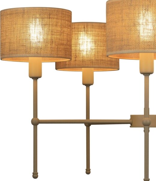 Candelabru cu tijă MADELA 5xE14/40W/230V iută/bej