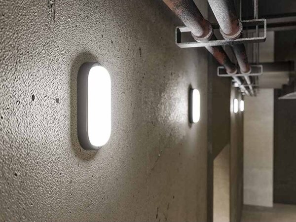 Aplica LED de exterior, 6W/230V, IP54, negru