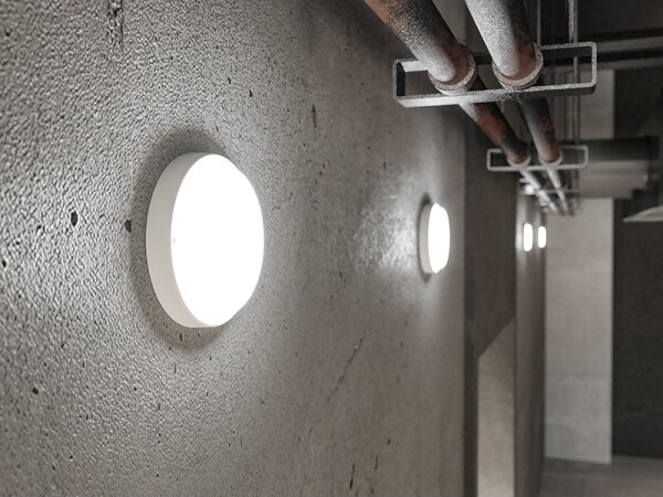 Aplica de perete LED pentru exterior, 18W, 230V, IP54, alb