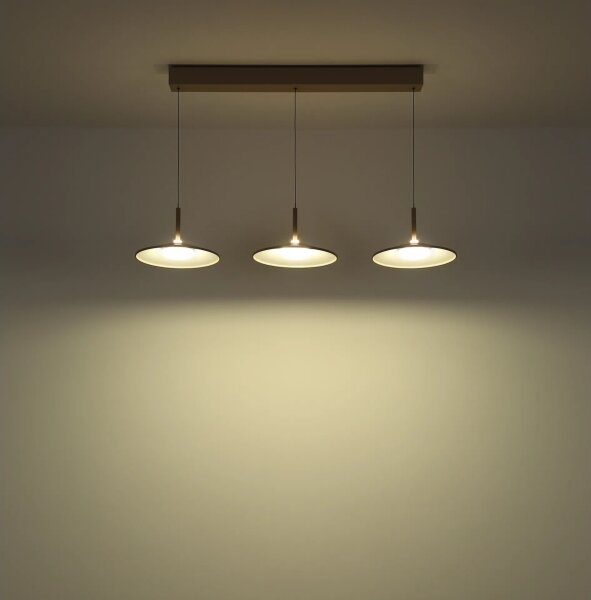 Globo 15635SA-3H - LAMPONE LED lustră suspendată pe cablu, 24W, 230V, 4000K, bej