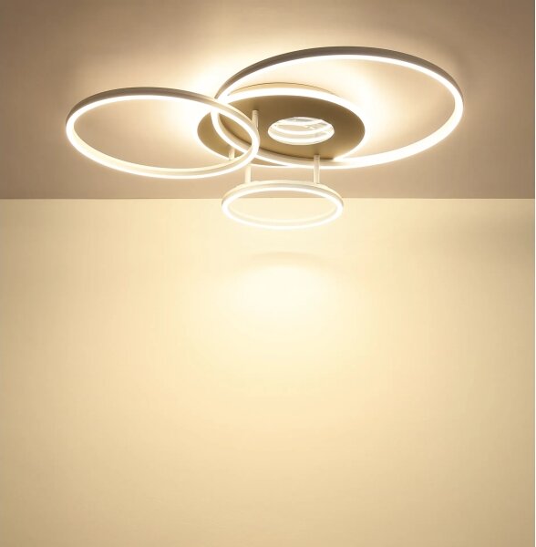 Globo 48466B-40-LED Plafonieră LED INVERTINA reglabilă, 40W/230V, 2700-6500K, 70 x 80,7 cm + telecomandă