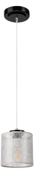 Pendul pe cablu ROSA 1xE27/60W/230V negru/gri