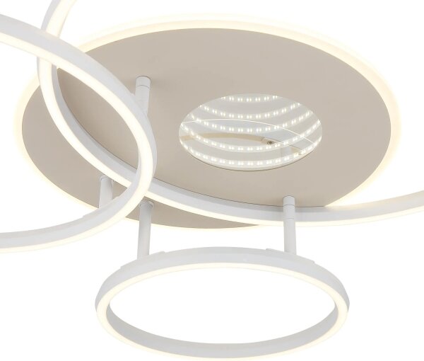 Globo 48466B-40-LED Plafonieră LED INVERTINA reglabilă, 40W/230V, 2700-6500K, 70 x 80,7 cm + telecomandă