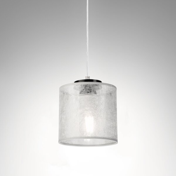 Pendul pe cablu ROSA 1xE27/60W/230V negru/gri