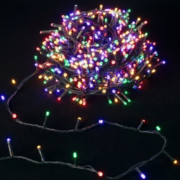 Aigostar - Ghirlandă LED de exterior 400xLED/8 moduri, 4xAA, 20,3 m, multicolor