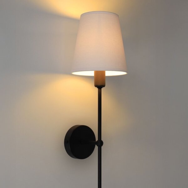 Aplica de perete MADELA 1xE14/40W/230V alb/negru