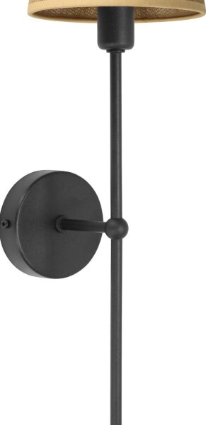 Lampă de perete MADELA 1xE14/40W/230V iută/neagră
