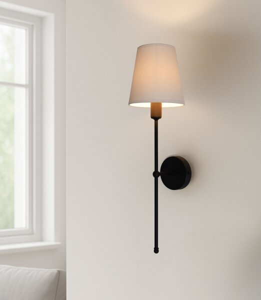 Aplica de perete MADELA 1xE14/40W/230V bej/negru