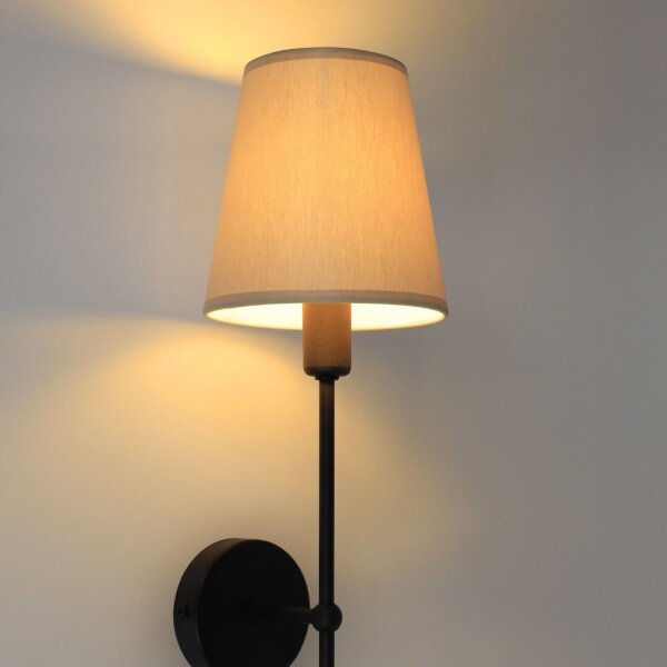 Aplica de perete MADELA 1xE14/40W/230V bej/negru