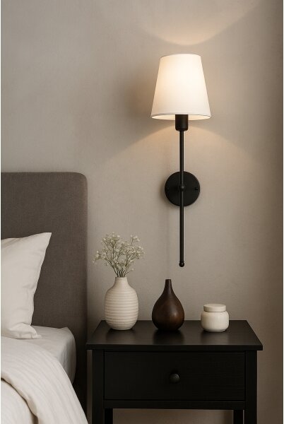 Aplica de perete MADELA 1xE14/40W/230V alb/negru