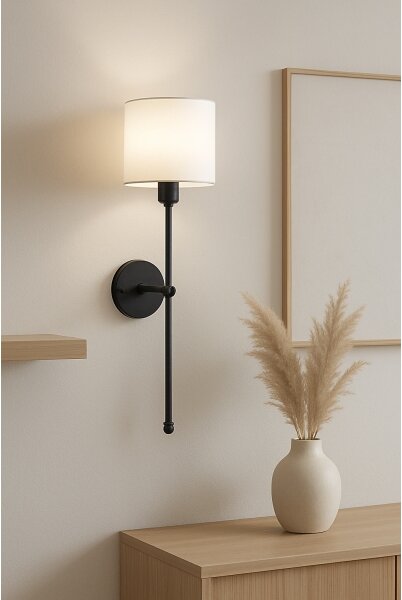 Aplica de perete MADELA 1xE14/40W/230V alb/negru