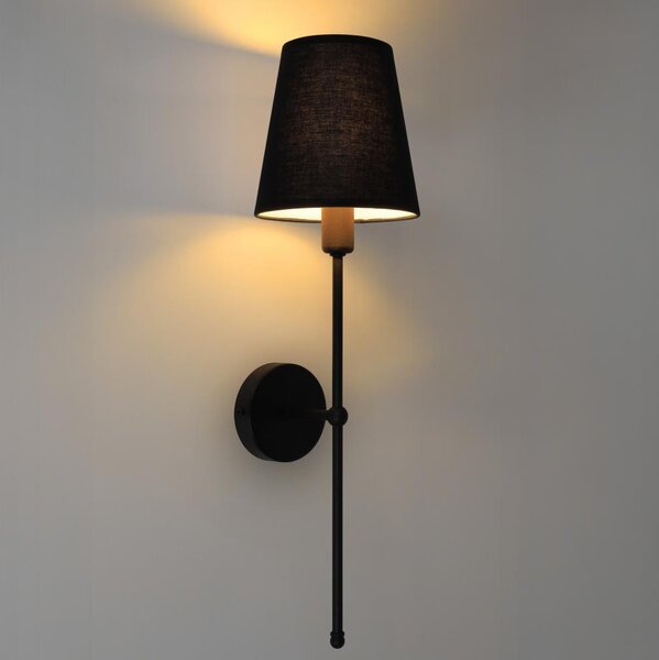 Aplica de perete MADELA 1xE14/40W/230V neagră