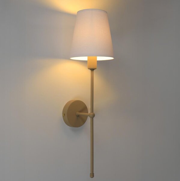 Aplica de perete MADELA 1xE14/40W/230V alb/bej