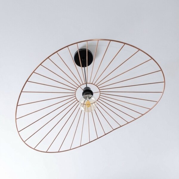 Brilagi - Lustru LED suspendat cu cablu CERIA WIRE 1xE27/40W/230V 60x80 cm bronz