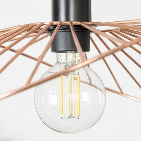 Brilagi - Lustră LED CERIA WIRE, suspendată pe cablu, 1xE27/40W/230V, 40x56 cm, bronz