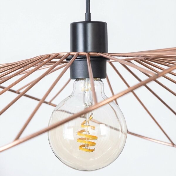 Brilagi - Lustru LED suspendat cu cablu CERIA WIRE 1xE27/40W/230V 60x80 cm bronz