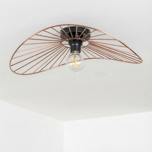 Brilagi - Lustră LED aplicată CERIA WIRE, 1xE27/40W/230V, 40x56 cm, bronz