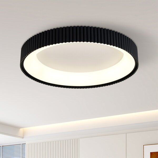 Brilagi - Plafonieră LED dimabilă FALCON MODERN LED/54W/230V 60 cm negru + telecomandă