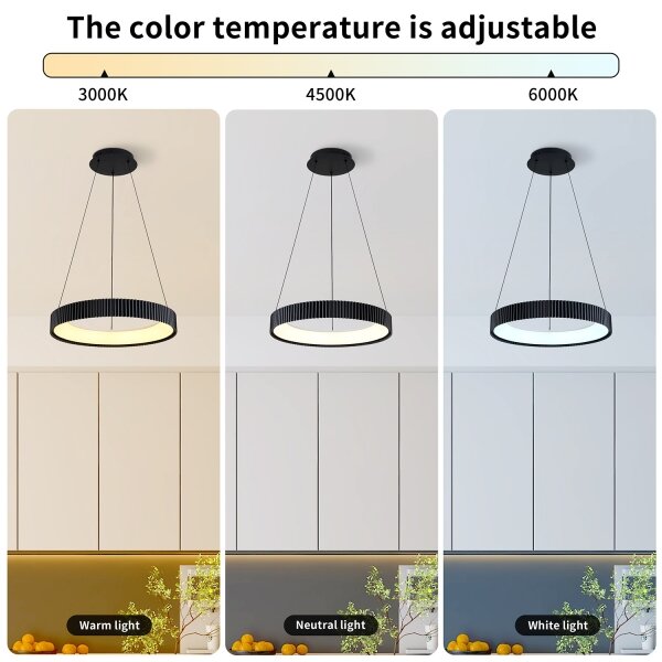 Brilagi - Lustra suspendată pe cablu LED dimabilă FALCON MODERN LED/30W/230V 40 cm negru + telecomandă