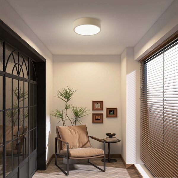 Brilagi - Corp de iluminat LED dimmabil POOL LED/18W/230V 3000-6000K 20 cm bej + telecomandă