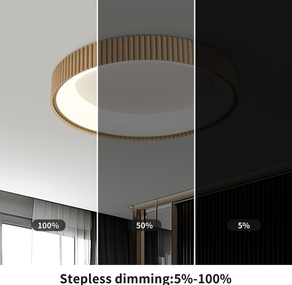 Brilagi - Plafonieră LED dimabilă FALCON MODERN LED/30W/230V 40 cm bej + telecomandă