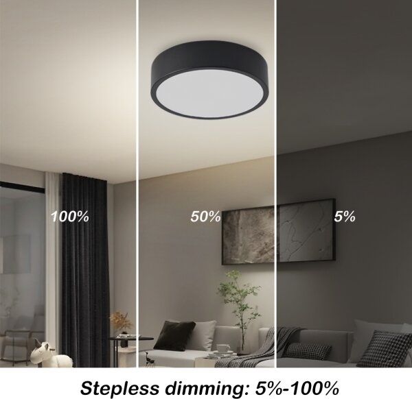 Brilagi - Lampă LED dimabilă pentru piscină POOL LED/18W/230V 3000-6000K 20 cm negru + telecomandă
