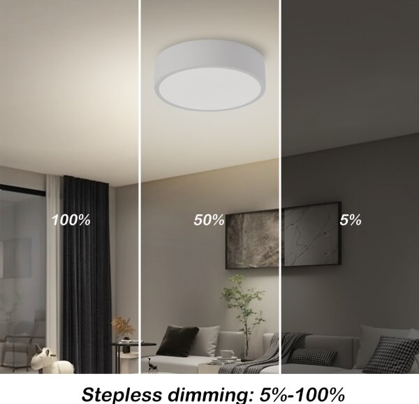 Brilagi - Lampă LED reglabilă POOL LED/18W/230V 3000-6000K 20 cm albă + telecomandă