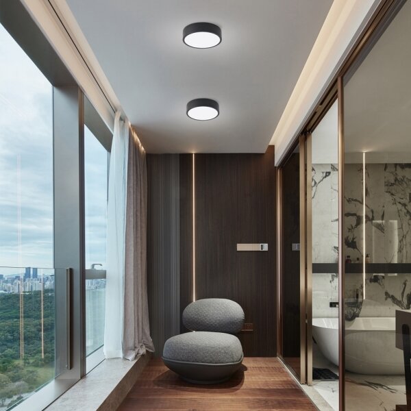 Brilagi - Lampă LED dimabilă pentru piscină POOL LED/18W/230V 3000-6000K 20 cm negru + telecomandă